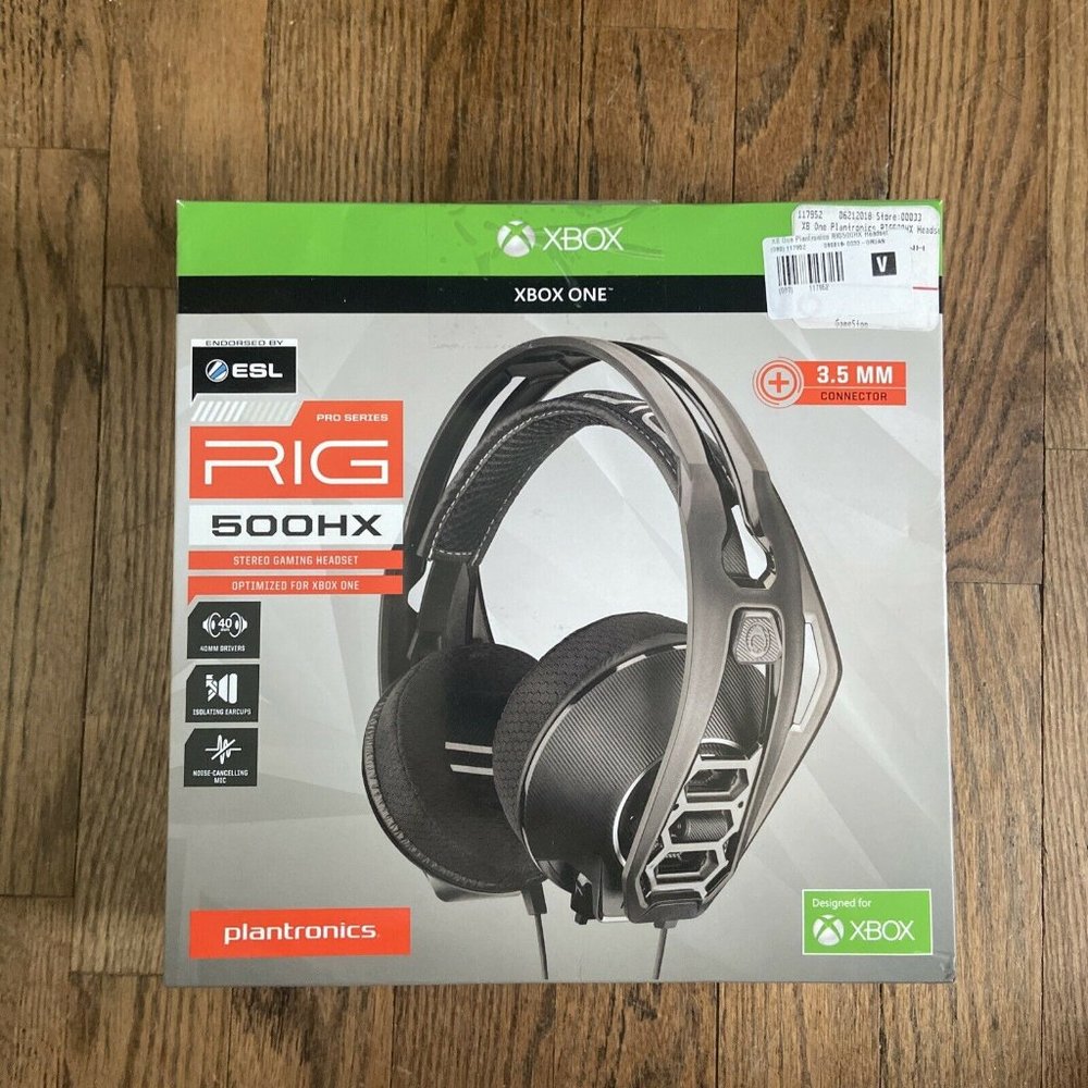 Plantronics RIG 500HX Stereo Gaming Headset for Xbox One (Black) TESTED 068